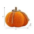 thumbnail image 2 of Way To Celebrate Sherpa Pumpkin Decoration, Diameter 7 inch, Orange colour, 2 of 4