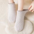 thumbnail image 6 of Fabrcox Fuzzy Slipper Socks, Unisex Thicken Plush Non Slip Winter Warm Casual Indoor Floor Socks for Home Sleeping (Light Gray), 6 of 6