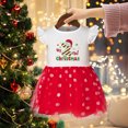 thumbnail image 4 of Mi primer, segundo, tercer y cuarto vestido con estampado navideño para niña pequeña, vestido con forma de pastel, vestidos de tutú para niña, atuendo de fiesta de princesa pequeña, falda, 4 of 5