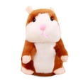 thumbnail image 2 of Hámster que habla felpa Animal muñeca sonido registro repetir juguetes USB marrón claro SM SunniMix Juguetes de hámster parlante, 2 of 8