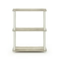 thumbnail image 4 of Furinno Durable 11.4 W x 23.6 D x 29.6 H 3-Shelf Freestanding Shelving Unit, Sonoma Oak and White, 4 of 5