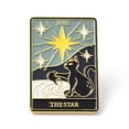 thumbnail image 1 of Fashion Tarot Card Enamel Pin Alloy Brooch Golden The Star XVII 30.5x21x10mm Pin: 1mm, 1 of 3