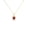Yellow, variant on Pure Elegance Halo Heart Shape Pendant Necklace For Women In 925 Sterling Silver 14K Rose Gold Over