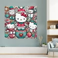 thumbnail image 5 of Hello Kitty Christmas Canvas Wall Art Cartoon Wall Decor | HD Printed & Wooden framed wall art | Modern Wall Decor for Gift | Kids Room Decor | Made in USA 10x10Inch, 5 of 5