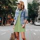 thumbnail image 4 of Easygdp Green Gingham para Vestido Transpirable de Mujer, Vestido Suelto de Manga Corta con Pliegues y Bolsillos para el Verano, 4 of 7