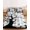 White,AshGray,Charcoal,Black, variant on Cal.King Size Fitted Sheet Set - Halloween 3 Piece Bedding Sets 16" Deep Pocket Fitted Sheet with 2 Pillowcases, Fall Rustic Trees Bats Pumpkins Horror Beige Brushed Microfiber Hotel Bed Sheets