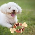 thumbnail image 4 of Aggressive Chewers Portable Silicone Bite Resistant Dog Bone Chew Toy Durable Dog Toys Tough Chewer for Boredom Molar Relaxing Small, 4 of 9