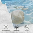 thumbnail image 4 of Summer Seashell in Sea Cotton Face Towels Sets Absorbent Hand Towel 2 PCs Soft Towel for Bathroom Kitchen Hotel Decoration, 4 of 8