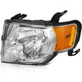 thumbnail image 3 of ECCPP Headlights Assembly Direct Replacement For Ford For Escape 2008-2012 Headlamps Chrome Housing Amber Reflector Clear Lens Left+Right Side, 3 of 5