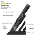thumbnail image 2 of IonVac PowerMax Handheld Cordless Vacuum, Multi-Surface Lightweight Portable Vacuum Cleaner with USB-Charging, Model #8819, 2 of 12