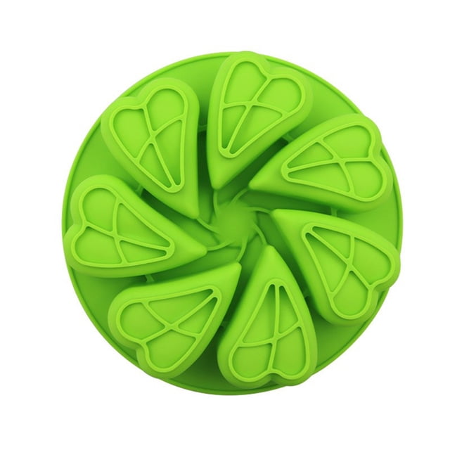 Kitchen Gadgets Kitchen Silicone Scone and Cake Slice Mould Heart Non Stick Mini Scone Pans for Baking, 7 Cavity Pizza Cake Mold, Cornbread Pan and Slice Cake Mold for Baking Kitchen Gadgets