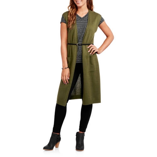 sleeveless cardigan sweater