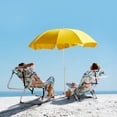 thumbnail image 3 of Heightened Oxford Cloth Beach Chair, Silver White Aluminum Tube, 220 lbs Capacity, Flamingo Pattern, 5-Position Adjustable Backrest, Storage Pouch & Cup Holder, for Picnic, Camping, Outdoor Sports, 3 of 9