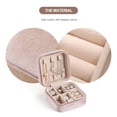 thumbnail image 5 of Casegrace Travel Portable Jewelry Box for Women Girl Velvet Jewellery Gift Case Earrings Ring Necklace Jewelry Storage Organizer, 5 of 8