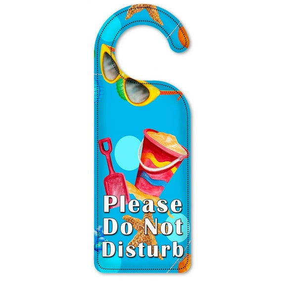 Do Not Disturb Door Knob Hanger Sign - Beach Toss