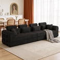 thumbnail image 3 of LiviNest Modular Sofa Bed for Small Apartments: 2-in-1 Space Solution - Daytime 4-Seat Sofa & Nighttime Guest Bed - Compressed Modular Design for Easy Moving & Modern Minimalist Corduroy Black, 3 of 6