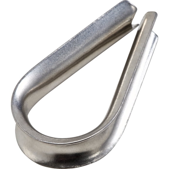 National Hardware N830-307 N830307 CLAMP Cable SS 1/4IN Rope Thimble, Stainless Steel