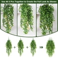 thumbnail image 4 of RECUTMS Artificial Plant Faux Plant Ivy Greenery Fake Hanging Plants Faux Greenery Plant Fake Ivy Leaf UV Resistant for Garden Yard Porch Wall Decoration (Green), 4 of 10