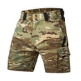 thumbnail image 2 of Men's Tactical Cargo Shorts with Multi Pockets and Ripstop Fabric Featuring Belt Loops and Reinforced Stitching Camouflage XL, 2 of 4