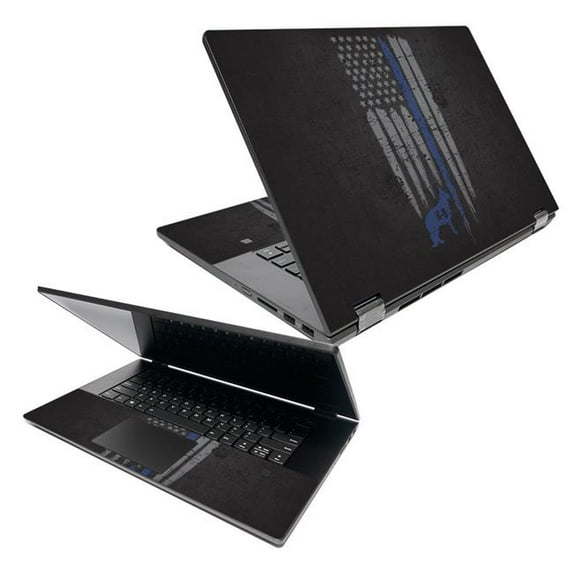 MightySkins LENIDC34015-Thin Blue Line K9 Skin for Lenovo IdeaPad C340 15 in. 2019 - Thin Blue Line K9