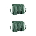 thumbnail image 2 of Wosthever Caja de almacenamiento de cactus montada en la pared Soporte organizador sin perforaciones para el hogar Verde oscuro 2Conjunto, 2 of 6
