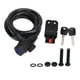 thumbnail image 2 of Localización de seguridad para bicicletas, fácil Uso de ÓXido Conveniente anti Robo Cable de Bloqueo de Bicticleta Liviano Con Llave para Patinetas, 2 of 7