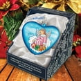 thumbnail image 4 of G.Debrekht 744-022 Holiday Splendor Glass Guardian Angel Heart 5.5 in. -Glass Ornament, 4 of 7