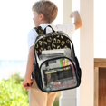 thumbnail image 7 of PVC Transparent Backpacks Clear Backpack for Travel and Outings Gold Leopard Pattern, 7 of 7
