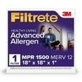 thumbnail image 3 of Filtrete 18x18x1 Air Filter, MPR 1500 MERV 12, Advanced Allergen Reduction, 1 New Filter, 3 of 4