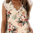 thumbnail image 2 of Mujeres Vest de algodón Cordero casual Tanktop suelto Citas de vacaciones Beach Vacaciones Basic Ropa básica Trabajo diario Vintage Top Topicot Flower M Inevent AP009841-32, 2 of 6