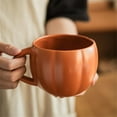 thumbnail image 5 of Ceramic Pumpkin Mug Fall Themed Coffee Cup Thanksgiving Autumn Tableware for Home Office Travel, 5 of 8