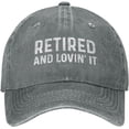 thumbnail image 1 of Retired and Lovin' It Hat for Men Baseball Cap Adjustable Hats, 1 of 8