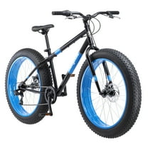 26" Mongoose Dolomite Mens Fat Tire Bike, 7 Speeds, Adults Age 13 , Black