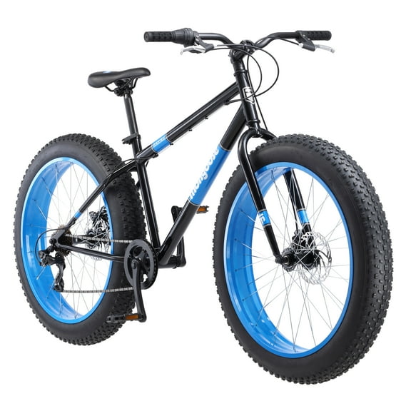 26" Mongoose Dolomite Mens Fat Tire Bike, 7 Speeds, Adults Age 13 , Black