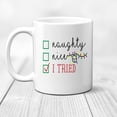thumbnail image 2 of Ink Trendz Naughty or Nice Funny Christmas Mug, 11oz Ceramic Coffee Mug, White Elephant Gift, Coworker, 2 of 6