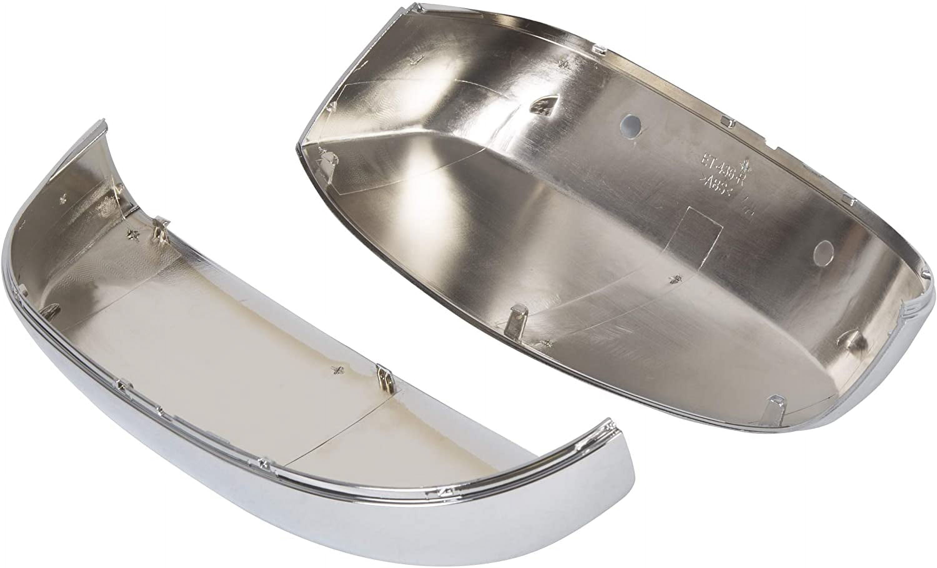 Kojem Pair Chrome Side View Upper Mirror Top Half Caps Fit for 2007-2014 Chevy Silverado GMC Sierra Avalanche Tahoe Suburban Left & Right