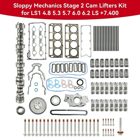 Sloppy Mechanics Stage 2 Cam Lifters Kit for LS1 4.8 5.3 5.7 6.0 6.2 LS  7.400