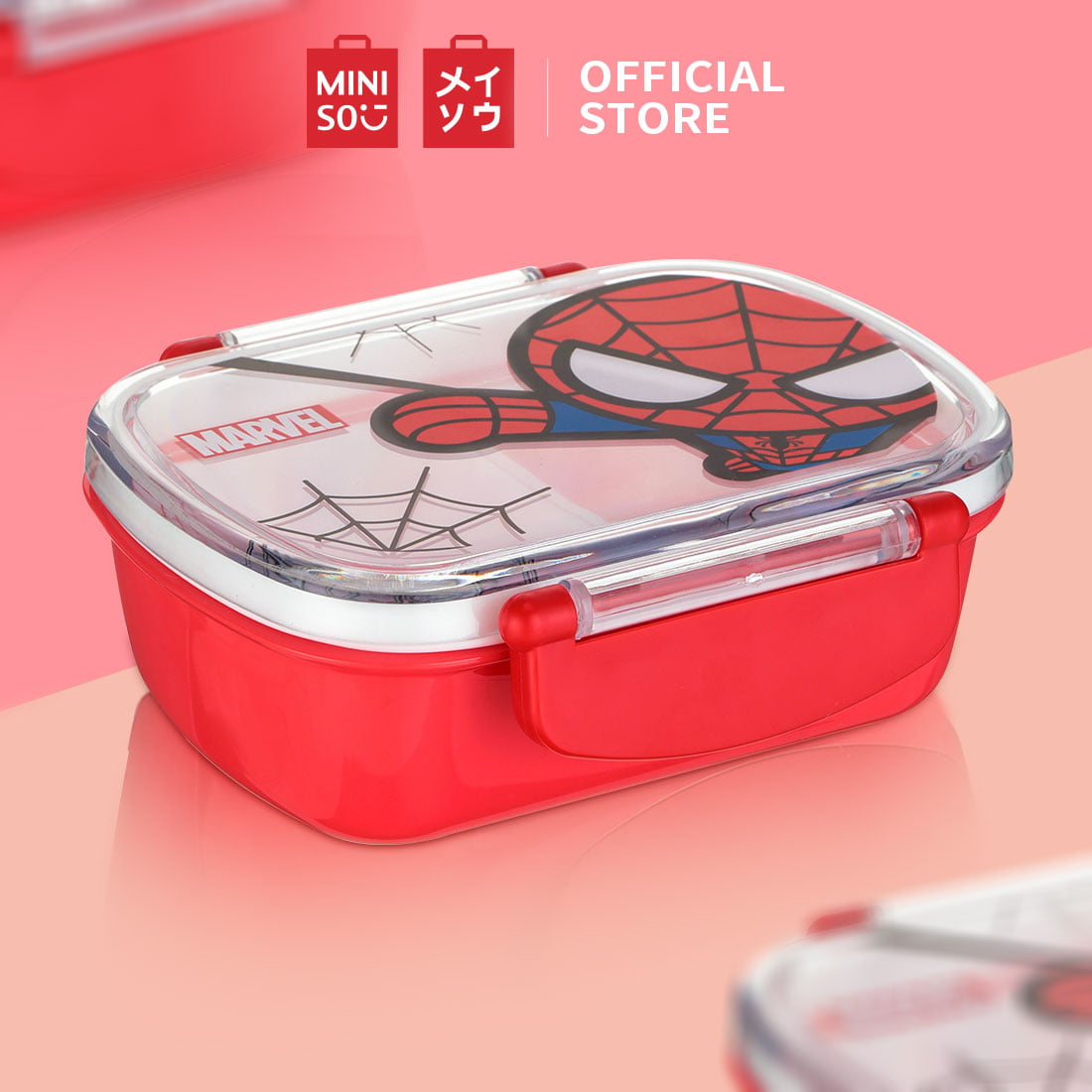 MINISO Bento 12oz Lunch Box Portable Leakproof Food Container for Kids and  Adults - Spiderman