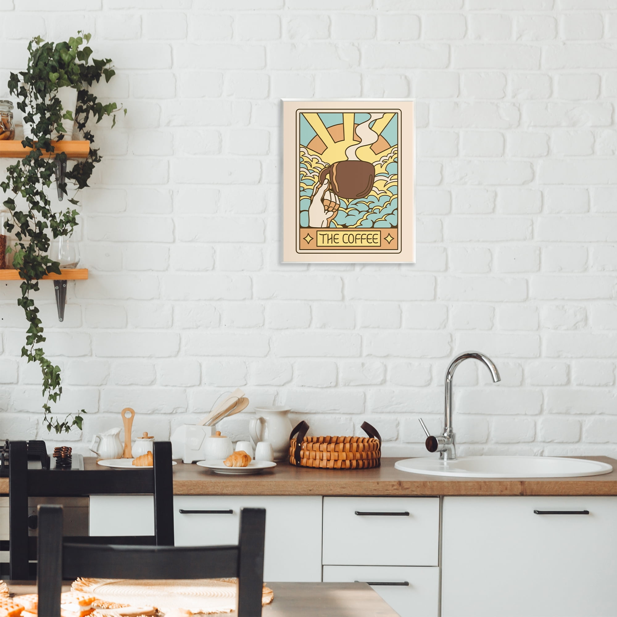 Stupell Industries The Coffee Muted Tarot Wall Plaque Art, design by Tobe Fonseca