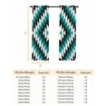 thumbnail image 6 of Fsddascl Turquoise Aztec Blackout Curtains for Bedroom/Living Room, Thermal Insulated Kitchen Curtains, Black White Southwest Vintage Geometric Grommet Darkening Window Treatment Drapes 42"x63"x2, 6 of 6