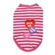 thumbnail image 5 of Greeniant Chalecos a rayas con letras para mascotas camisetas con absorción de sudor Rosa roja XS 2piezas, 5 of 6
