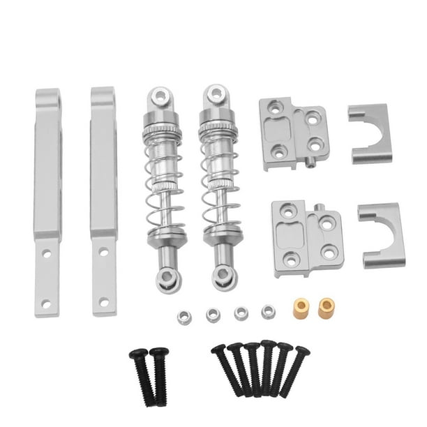 Juego de varillas de tracción de amortiguadores RC. Piezas de repuesto para bricolaje profesional. Fácil instalación. Plata