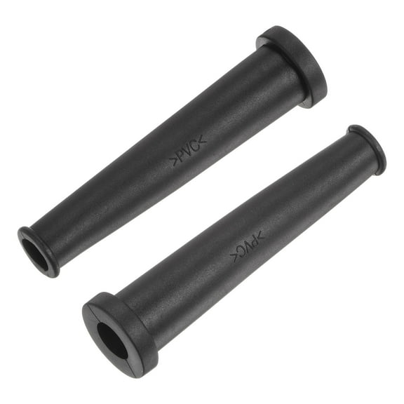 Uxcell Cord Boot Protector Cable Sleeve Rubber 80mm Length Black, 30 Pieces