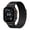 ALL Black, variant on Tactical Magnetic Milanese Loop for Apple Watch Band with 44/45/46/49/42mm(Series 3/2/1), Breathable Metal Mesh Men Replacement Band, Black