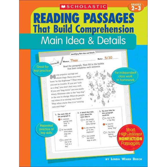 Pre-Owned Main Idea & Details (Reading Passages That Build Comprehension) Paperback