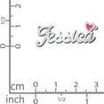 thumbnail image 4 of Name Necklace with Pink Cold Enamel Heart, 4 of 4
