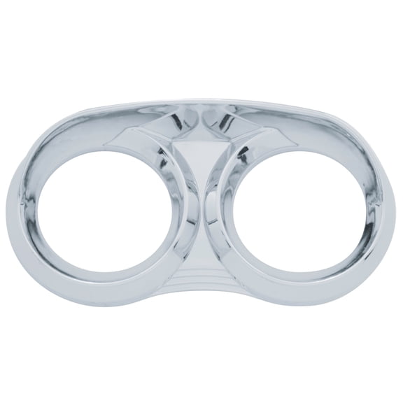 2 Guage Tachometer Speedometer Dual Chrome Bezel W/Visor Peterbilt 379 87-05