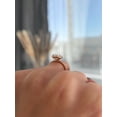 thumbnail image 4 of ESTE ORIGIN 2.65Ct Pear Cut Moissanite Solitaire Engagement Ring with Hidden Halo and Pave, 18K Rose Gold Solitaire Ring for Women US 6.5, 4 of 10