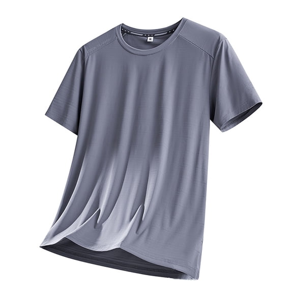 Cmfcve Men's Summer Tops Plus Size Workout Quick Dry T Shirts Short Sleeve Lightweight Cooling Gym Shirts