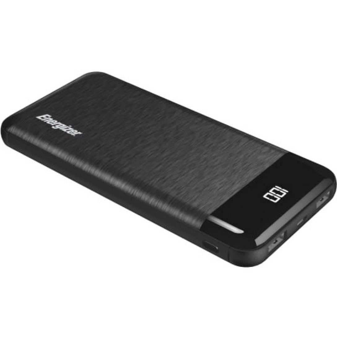 Energizer Power Bank - 10000mAh High Capacity Lithium Polymer Portable Charger,  Fast Charging, Dual USB Outputs, TSA Approved, Compatible iPhone, Android, Tablets and More_UE10058